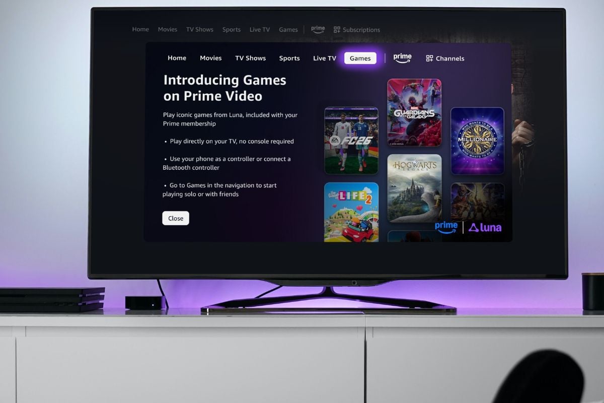 Games on Prime Video mockup