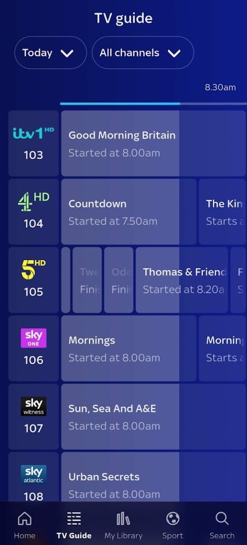 Sky Go Live TV